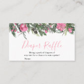 Es ist ein Mädchen Weihnachtsduschenduschmaschine Visitenkarte (Vorderseite)