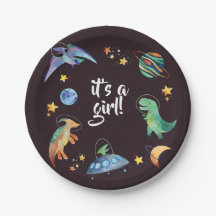 Es ist ein Mädchen Weltraum Dinosaurier Galaxy Bab