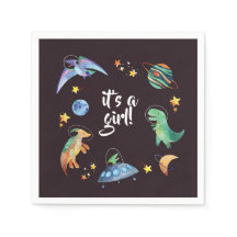 Es ist ein Mädchen Weltraum Dinosaurier Galaxy Bab
