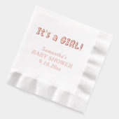 Es ist ein Mädchennutzername Servietten Mit Folie (Links)