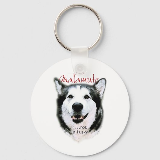Es ist ein Malamute Schlüsselanhänger (Vorderseite)