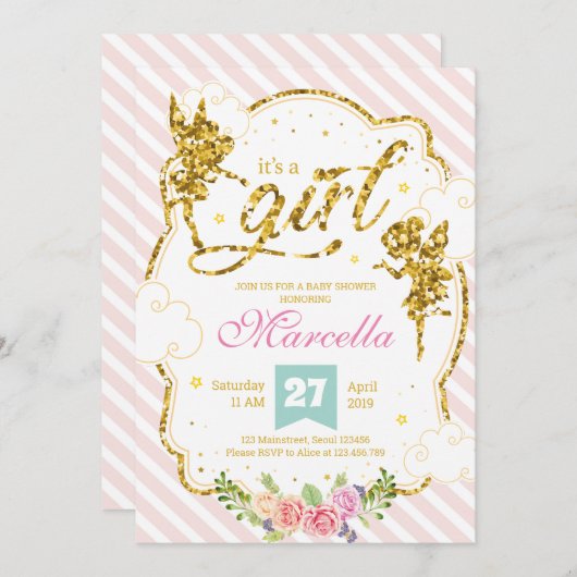 Es ist ein Märchen-Glitzer Ankündigung (Vorne/Hinten)