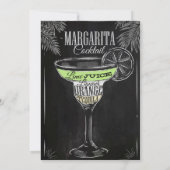 Es ist ein Margarita Birthday Bash 21. Einladung (Rückseite)