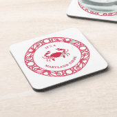 ES IST EIN MARYLAND-THEMA (CRABS)-Untersetzer Getränkeuntersetzer (Linke Seite)