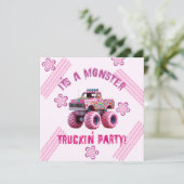 Es ist ein Monster Truckin' Party Custom Foto Einladung (Stehend Vorderseite)