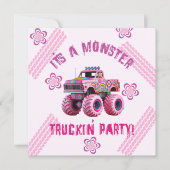 Es ist ein Monster Truckin' Party Custom Foto Einladung (Vorderseite)