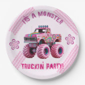 Es ist ein Monster Truckin' Party Custom Foto Pappteller (Vorderseite)