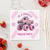 Es ist ein Monster Truckin' Party Custom Foto Serviette (Beispiel)