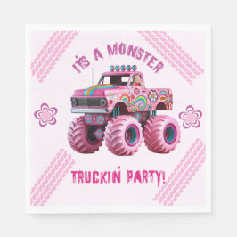 Es ist ein Monster Truckin' Party Custom Foto Serviette
