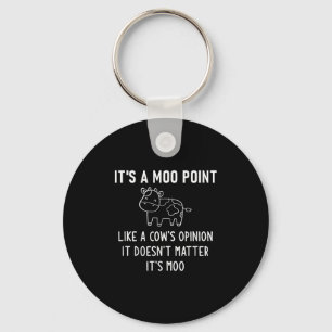 Es ist ein Moo-Int, wie eine Kuh-Zwiebel, lustig, Schlüsselanhänger