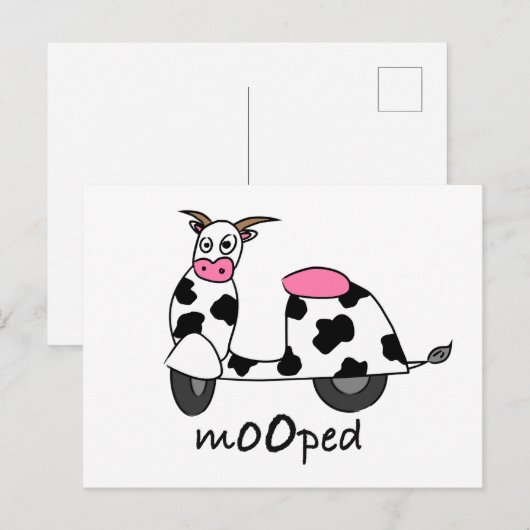 Es ist ein Mooped! Postkarte (Vorne/Hinten)