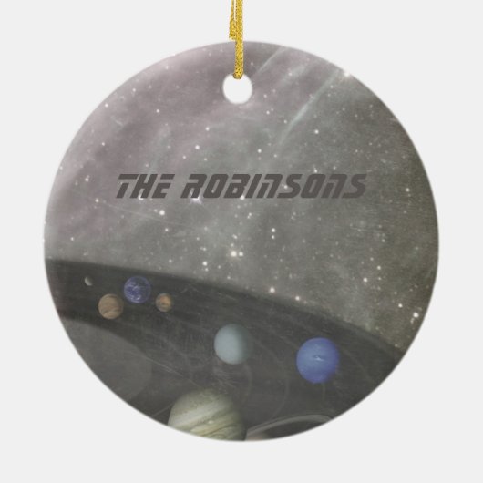 Es ist ein musikalisches Universum Keramik Ornament (Hinten)