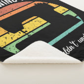 Es ist ein Nähvorgang Sherpadecke (3/4)