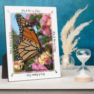 Es ist ein neuer Tag (Monarchschmetterling) Fotoplatte