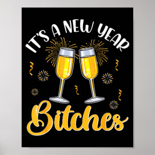 Es ist ein neues Jahr Es cheer up Lustiges Frohes  Poster
