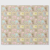 Es ist ein Niedlicher kleiner Bär für Mädchen Geschenkpapier (Flach)