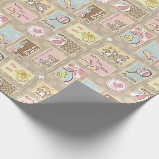 Es ist ein Niedlicher kleiner Bär für Mädchen Geschenkpapier (Ecke)