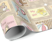 Es ist ein Niedlicher kleiner Bär für Mädchen Geschenkpapier (Rolleneckpunkt)