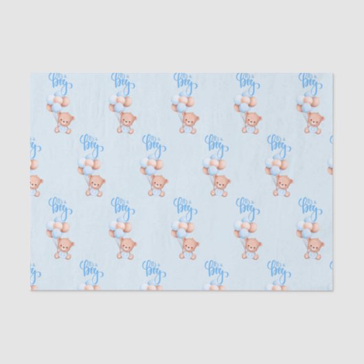 Es ist ein Niedlicher Teddybärspielzeug mit Balloo Seidenpapier (Vorderseite)