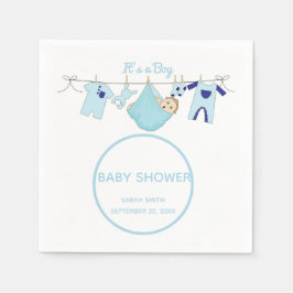 Es ist ein Niedliches Blue Baby Duschpapier Napkin Serviette
