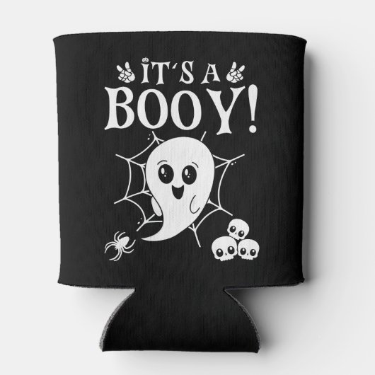 Es ist ein Niedliches, junges Halloween-Fest. Dosenkühler (Rückseite)