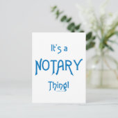 Es ist ein Notar Postkarte (Stehend Vorderseite)