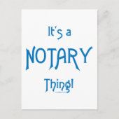 Es ist ein Notar Postkarte (Vorderseite)