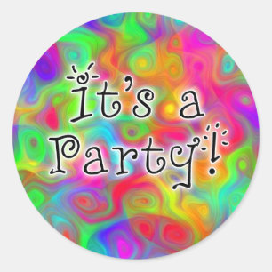 Es ist ein Party! Aufkleber