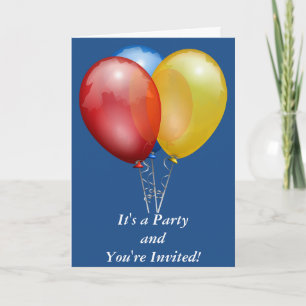 Es ist ein Party, dass Sie eingeladen Personalisie Einladung