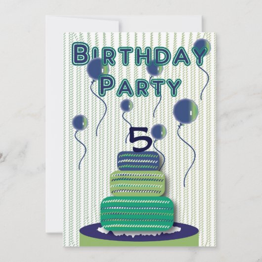 Es ist ein Party! Einladung (Vorderseite)