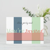 Es ist ein Party Einladung (Stehend Vorderseite)