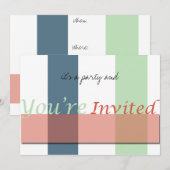 Es ist ein Party Einladung (Vorne/Hinten)