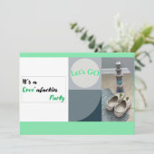 Es ist ein Party Einladung (Stehend Vorderseite)