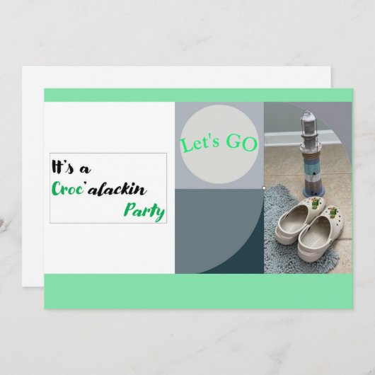 Es ist ein Party Einladung (Vorne/Hinten)