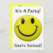 Es ist ein Party! Einladung (Vorne/Hinten)
