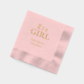 Es ist ein Party für das Baby-Shower-Baby-Gender-R Servietten Mit Folie (Links)