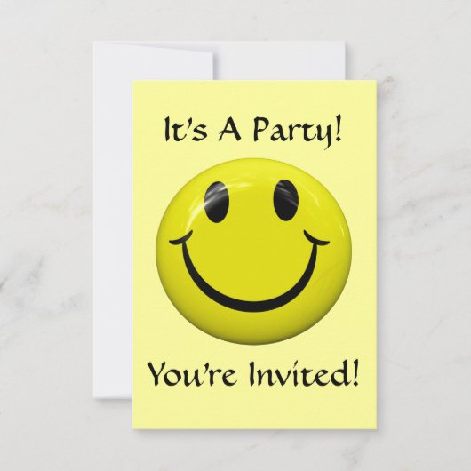 Es ist ein Party! Glückliche Einladung (Vorderseite)