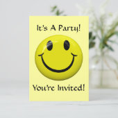 Es ist ein Party! Glückliche Einladung (Stehend Vorderseite)