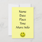 Es ist ein Party! Glückliche Einladung (Rückseite)