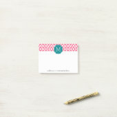 Es ist ein Party - Ikat-Muster mit benutzerdefinie Post-it Klebezettel (Auf Schreibtisch)