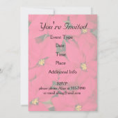 Es ist ein Party Poinsettias Einladung (Rückseite)