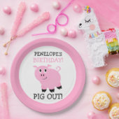 Es ist ein Party rosa Personalisiertes Party Pappteller (Party)