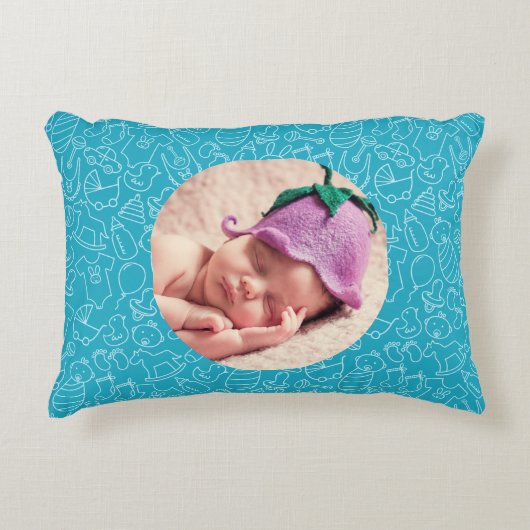 Es ist ein Personalisiertes Image für eine Boy Blu Dekokissen (Vorderseite)