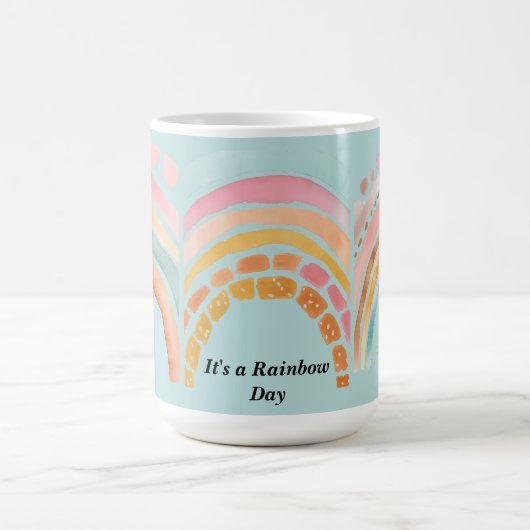 Es ist ein Rainbow Day 3-Image Kaffeetasse (Mittel)