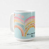 Es ist ein Rainbow Day 3-Image Kaffeetasse (Vorderseite Links)