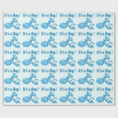 Es ist ein Rattle Baby Shower Wrapping Paper Geschenkpapier (Flach)
