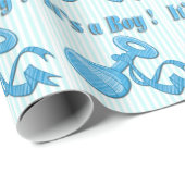 Es ist ein Rattle Baby Shower Wrapping Paper Geschenkpapier (Rolleneckpunkt)
