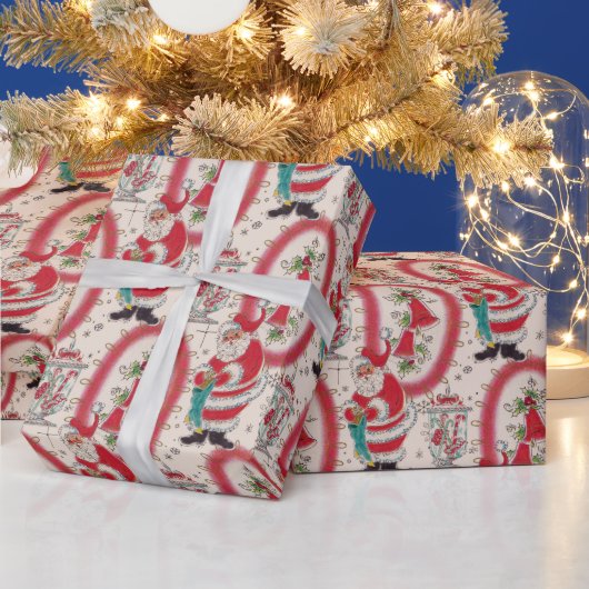 Es ist ein Retro-Weihnachten  Geschenkpapier (Feiertage)