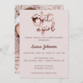 Es ist ein Rose-Script für Mädchen-Babydusche nach Einladung (Vorne/Hinten)