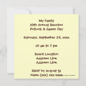 Es ist ein Roundup! Rinder-Drive-Celebration Einladung (Rückseite)